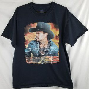Tim McGraw L 2014 Black Concert Tour T-shirt